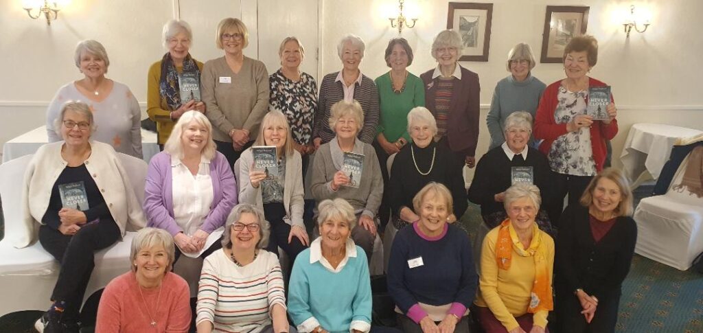 Book Groups with author Margot Shepherd (middle row third from left) Dec 2024
