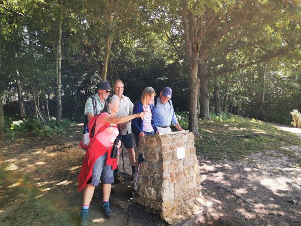 Enjoying the view from Hambledon Hill